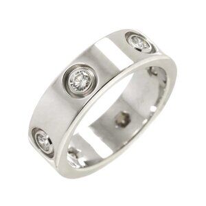 Cartier Love Full Diamond Ring 18K White Gold 750 size49 4.75-5(US) 90285542